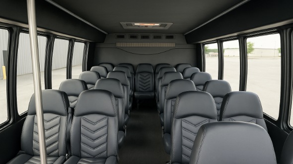 Interior of Thousand Oaks Party Bus Company's 25 Passenger Minibus in Thousand Oaks