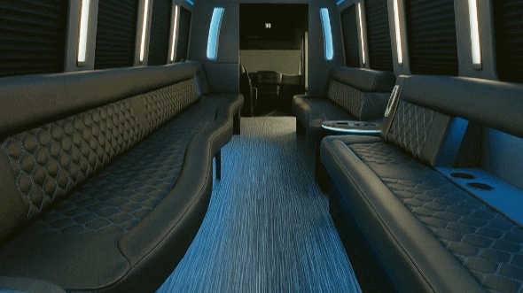Interior of Thousand Oaks Party Bus Company's 25 Passenger Party Bus in Thousand Oaks
