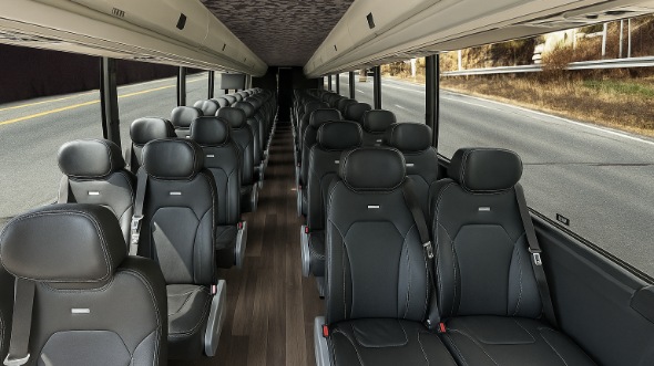 Interior of Thousand Oaks Party Bus Company's 28 Passenger Minibus in Thousand Oaks