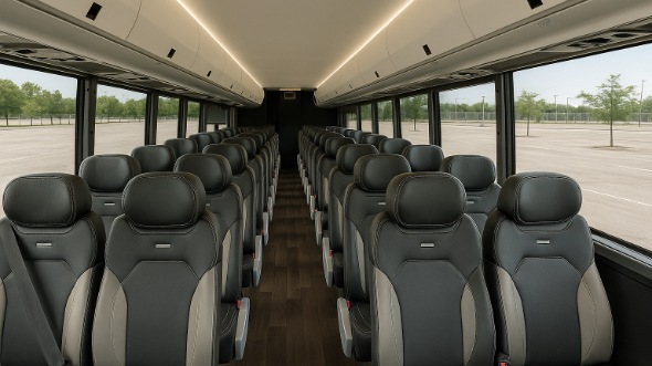 Interior of Thousand Oaks Party Bus Company's 30 Passenger Minibus in Thousand Oaks