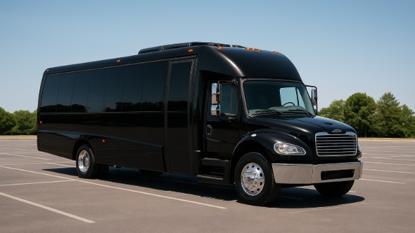 Exterior of Thousand Oaks Party Bus Company's 30 Passenger Minibus in Thousand Oaks