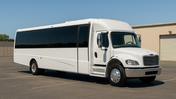 Exterior of Simi Valley Party Bus Company's 30 Passenger Party Bus in Simi Valley
