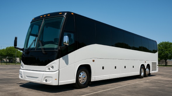 Exterior of Santa Clarita Party Bus Company's 50 Passenger Party Bus in Santa Clarita