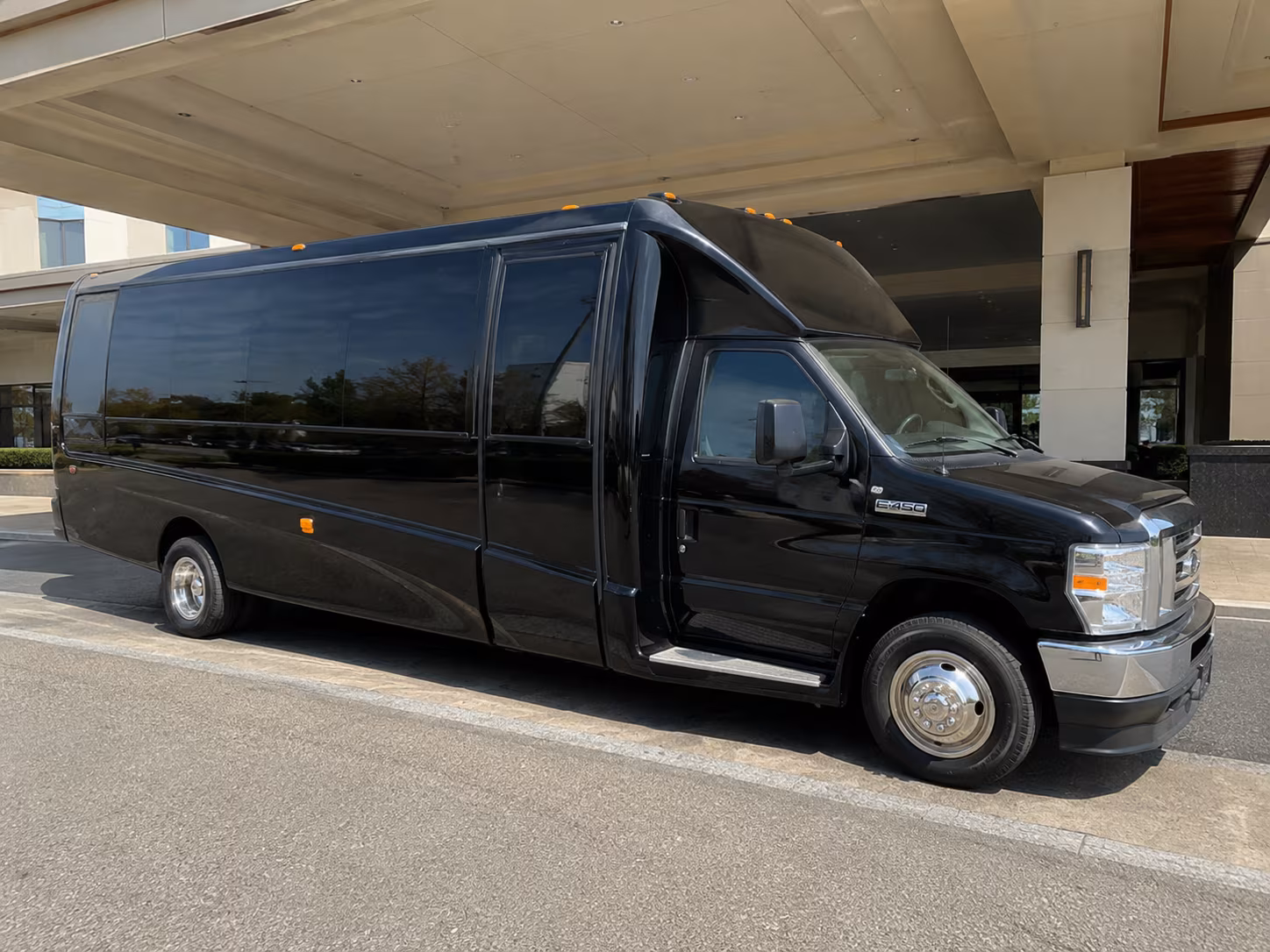 Passenger seating aboard a party bus rental serving Thousand Oaks