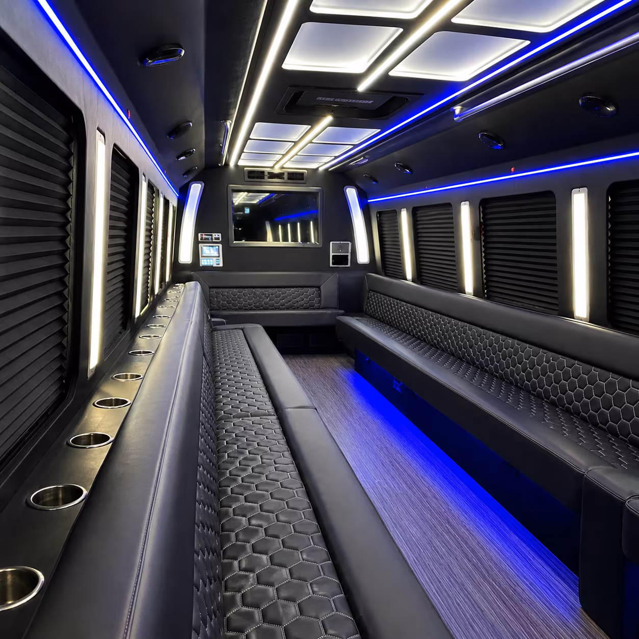 Thousand Oaks Bachelor & Bachelorette Transportation party bus exterior
