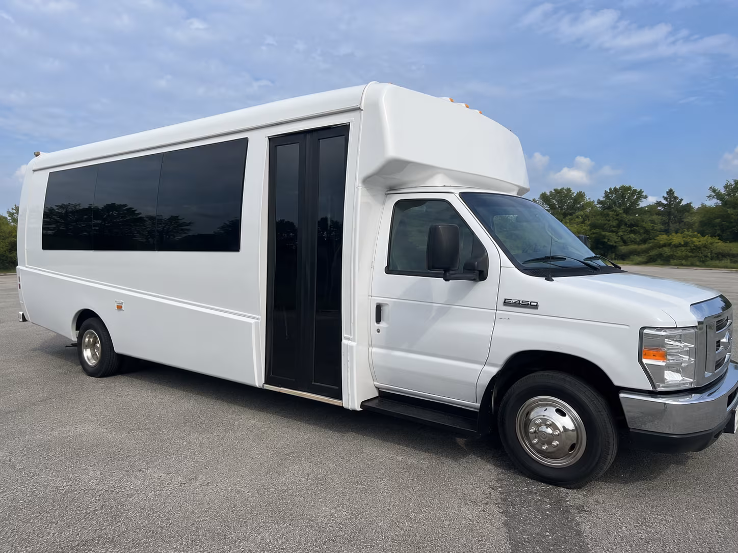 Thousand Oaks Private Event Transportation party bus exterior
