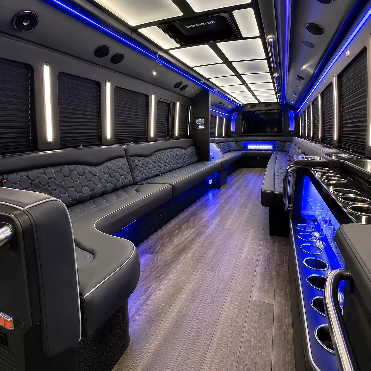 Thousand Oaks Private Event Transportation party bus interior