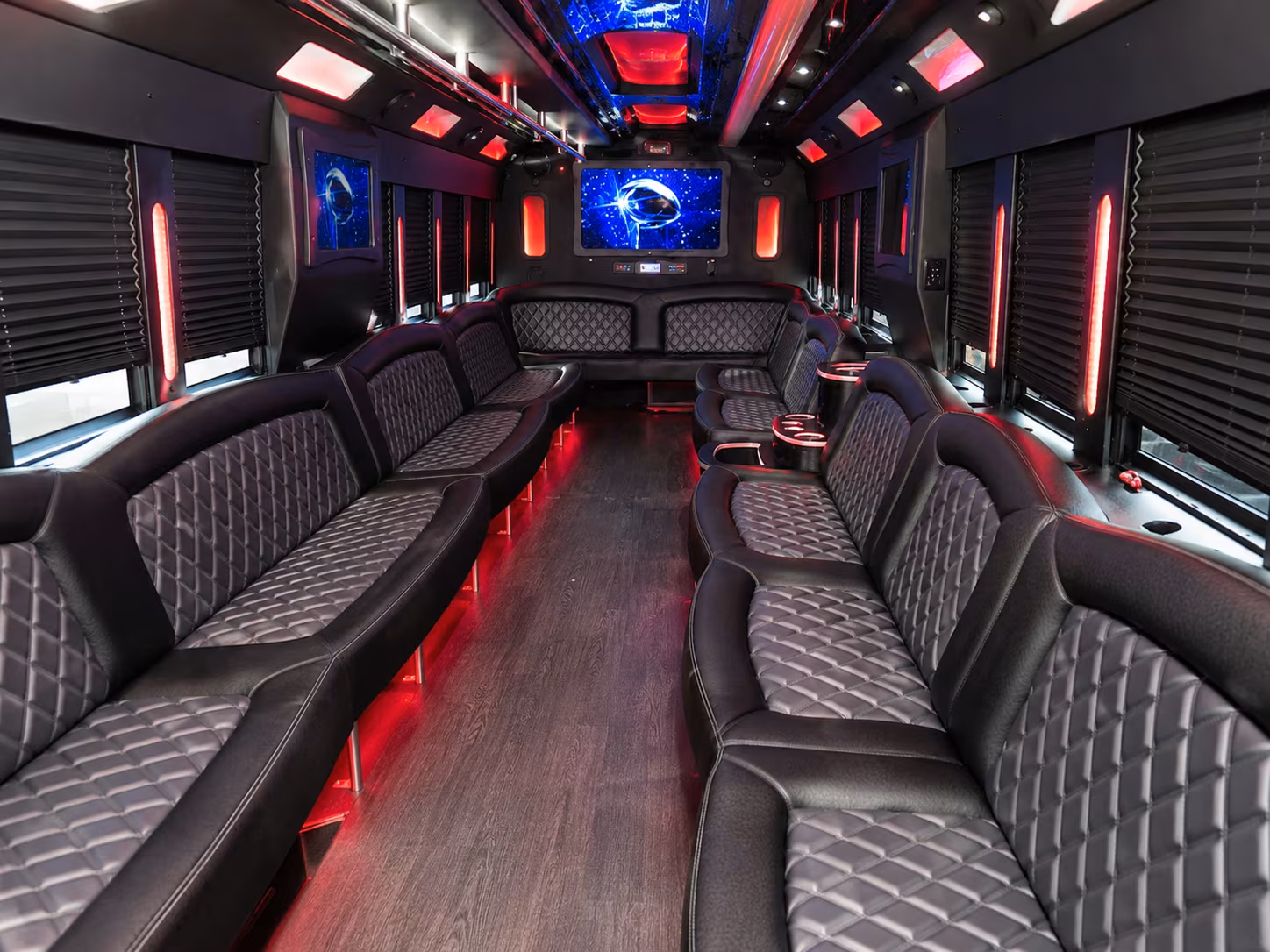 Thousand Oaks Prom & Homecoming Transportation party bus interior