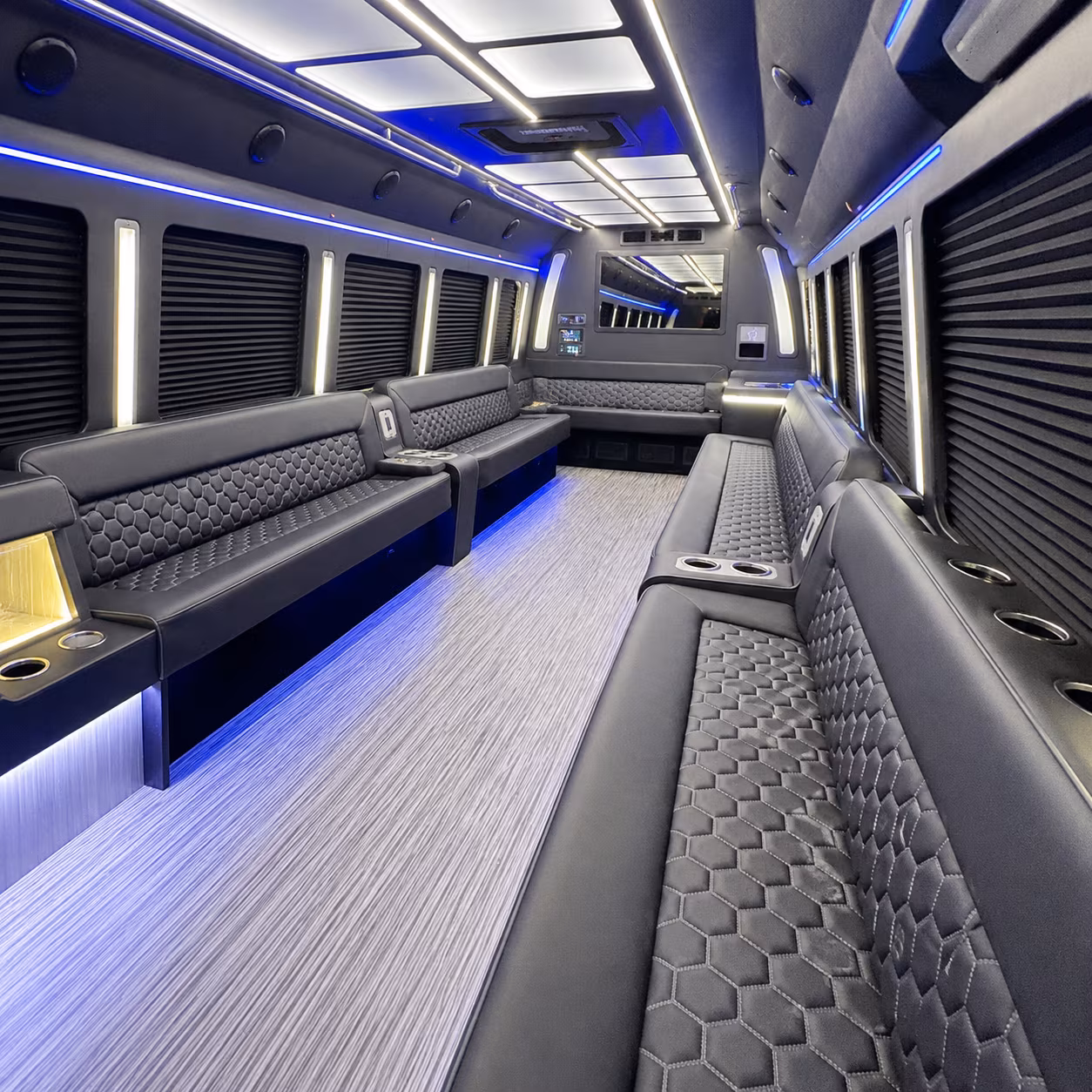 Thousand Oaks Sporting Event Transportation party bus interior