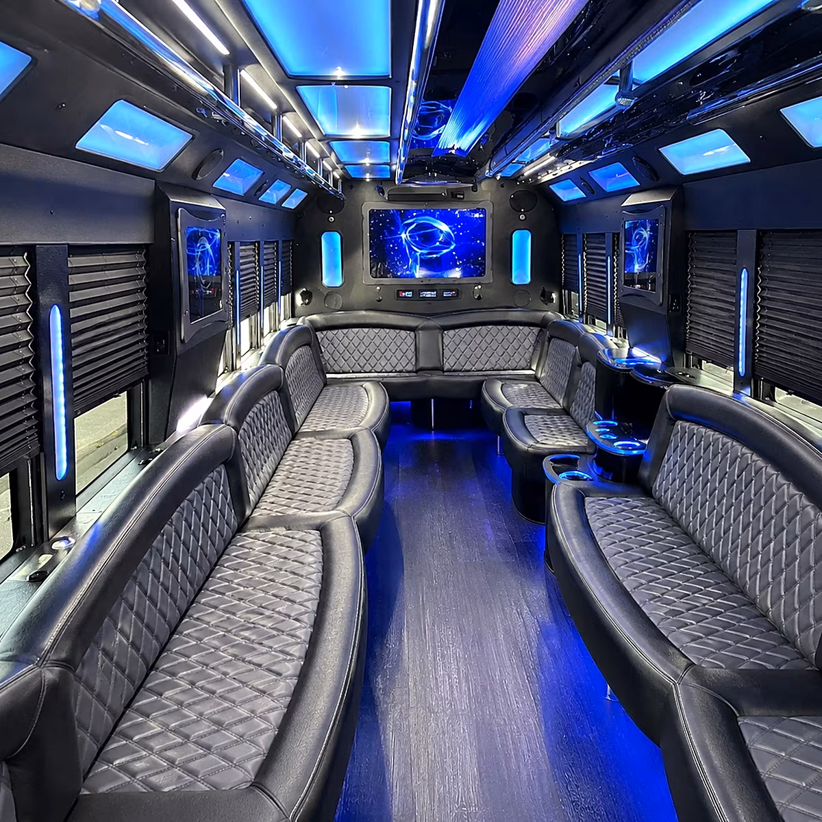 Thousand Oaks Wedding Transportation party bus interior
