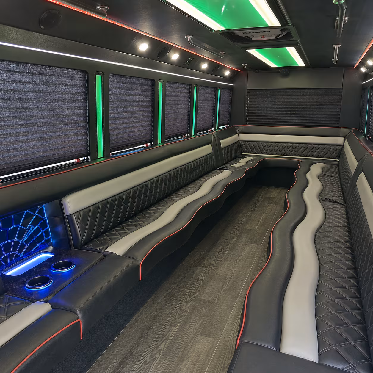 Thousand Oaks Wedding Transportation party bus exterior