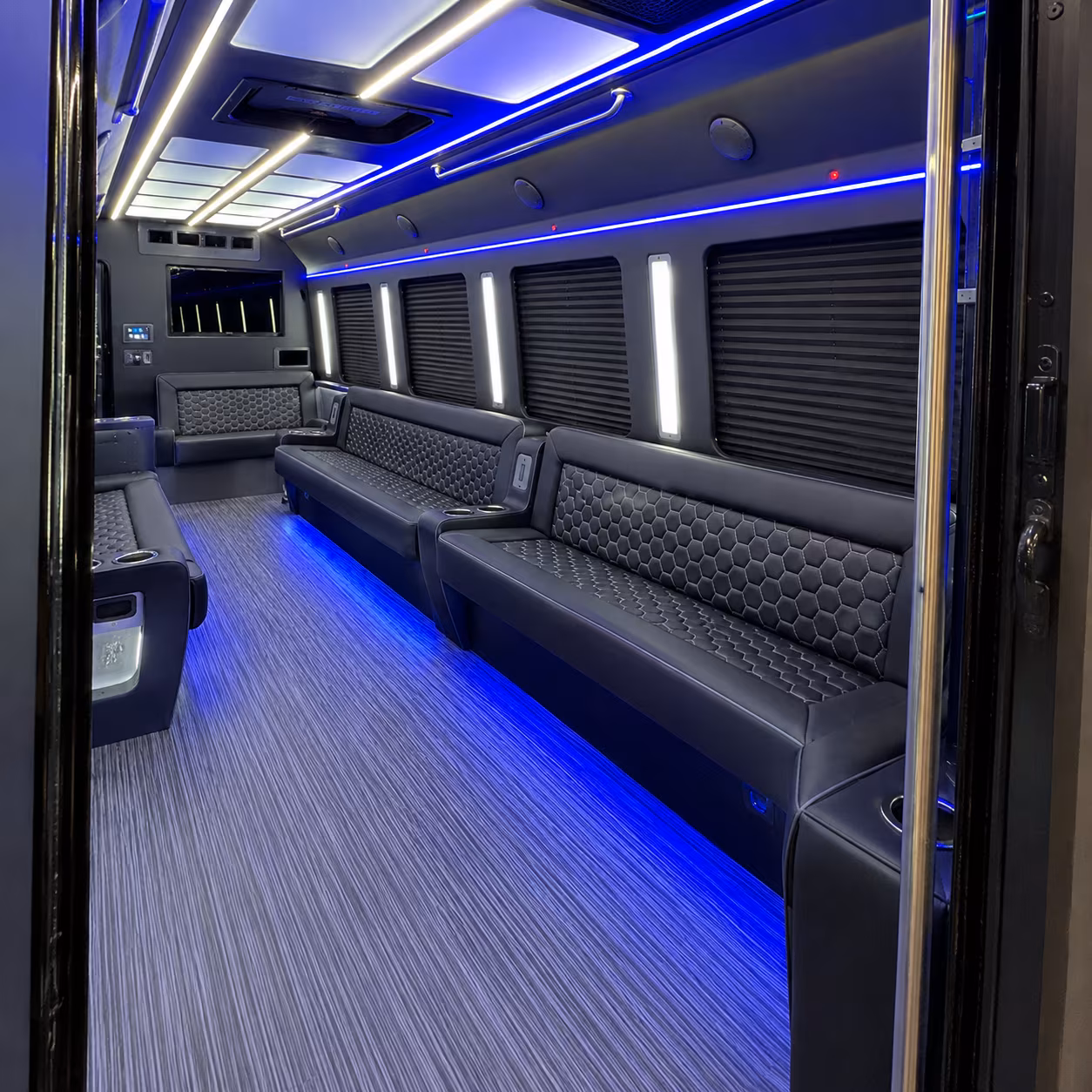 Thousand Oaks Wedding Transportation party bus interior