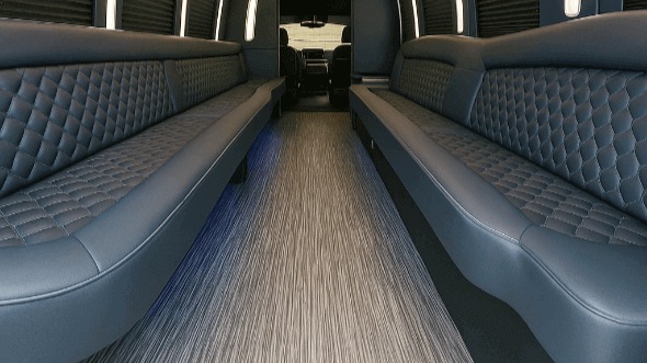 Thousand Oaks 30 passenger party bus interior